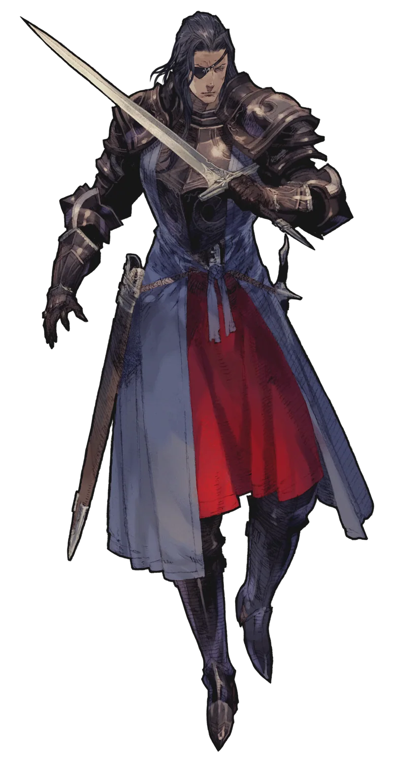 Lanselot Tartaros, leader of the Dark Knights Loslorien
